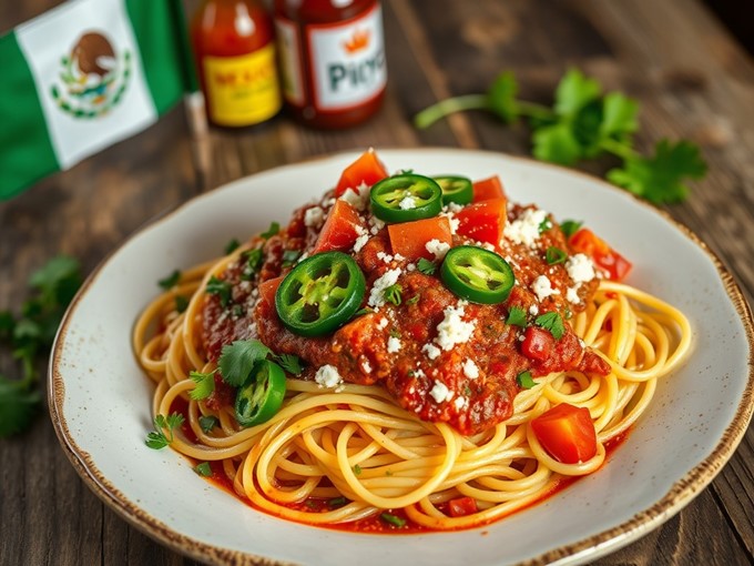 Spaghetti-Bolognese-mixican-chilli