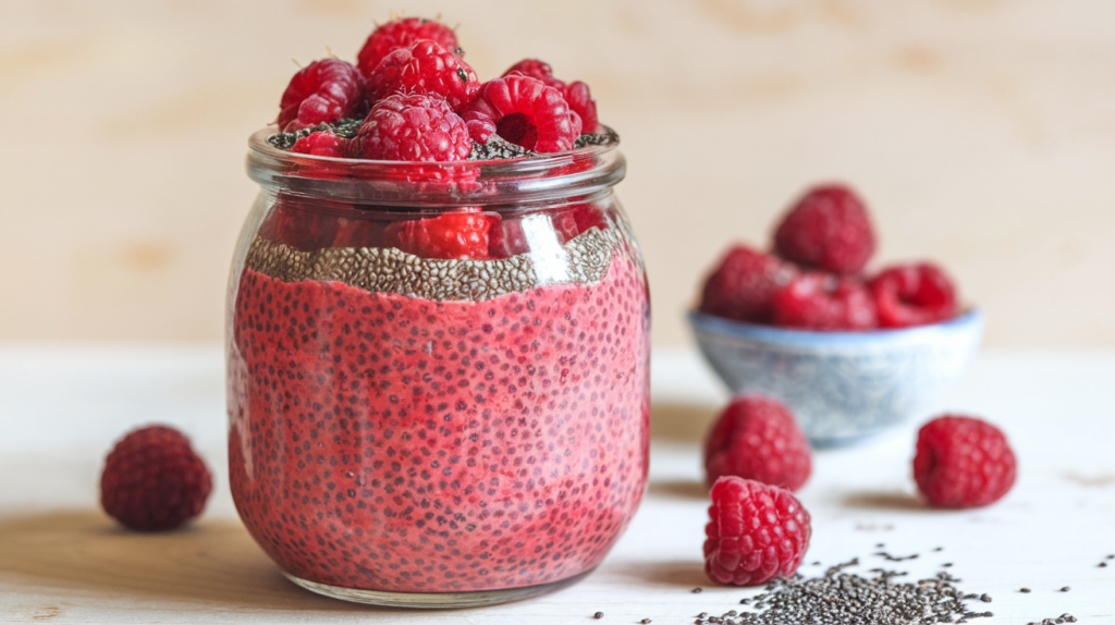 Raspberry Chia Pudding