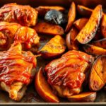 BBQ Chicken and Sweet Potato Sheet Pan Dinner