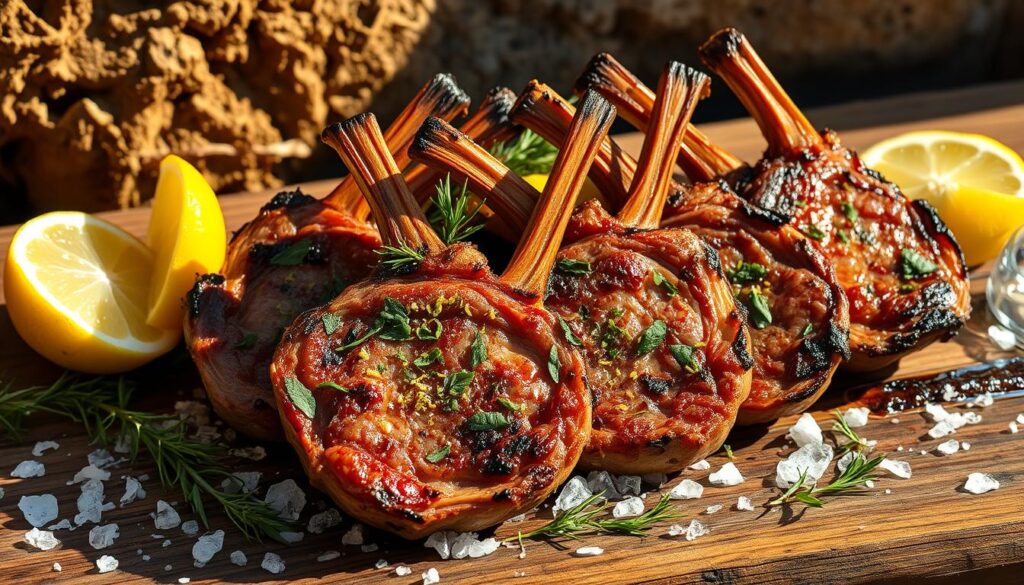 Greek lamb chops