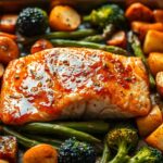 Sheet Pan Honey Garlic Salmon and Veggies