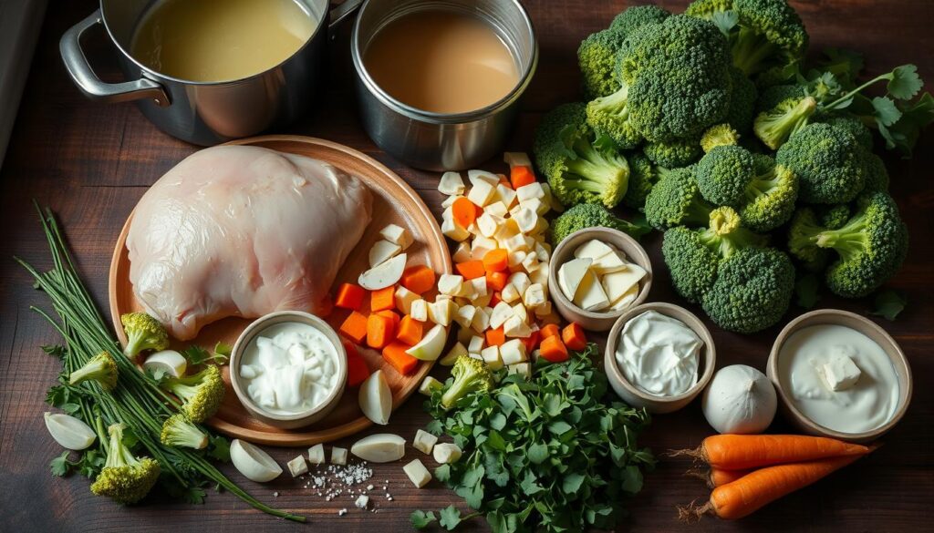 chicken broccoli soup ingredients