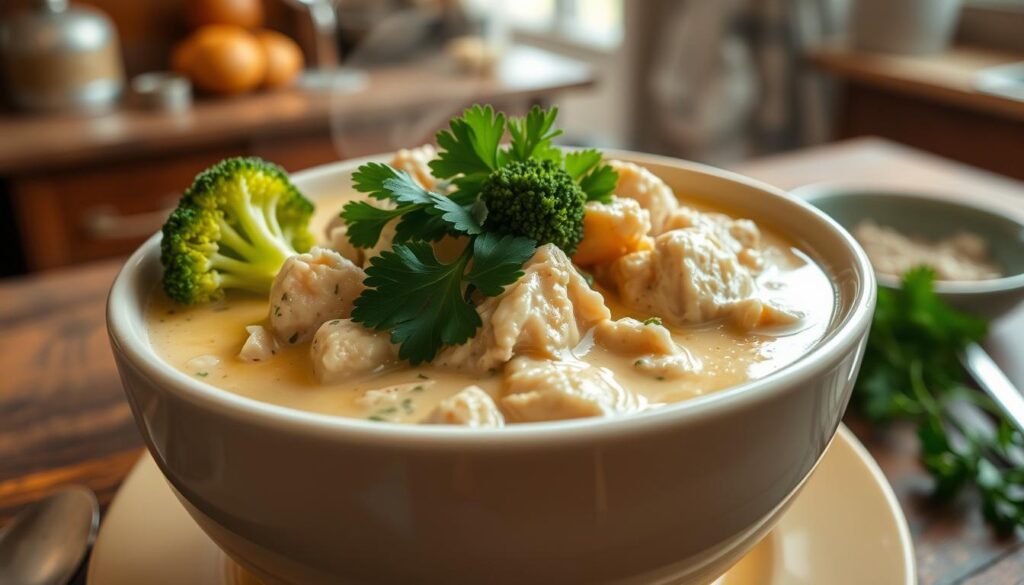 creamy chicken broccoli soup