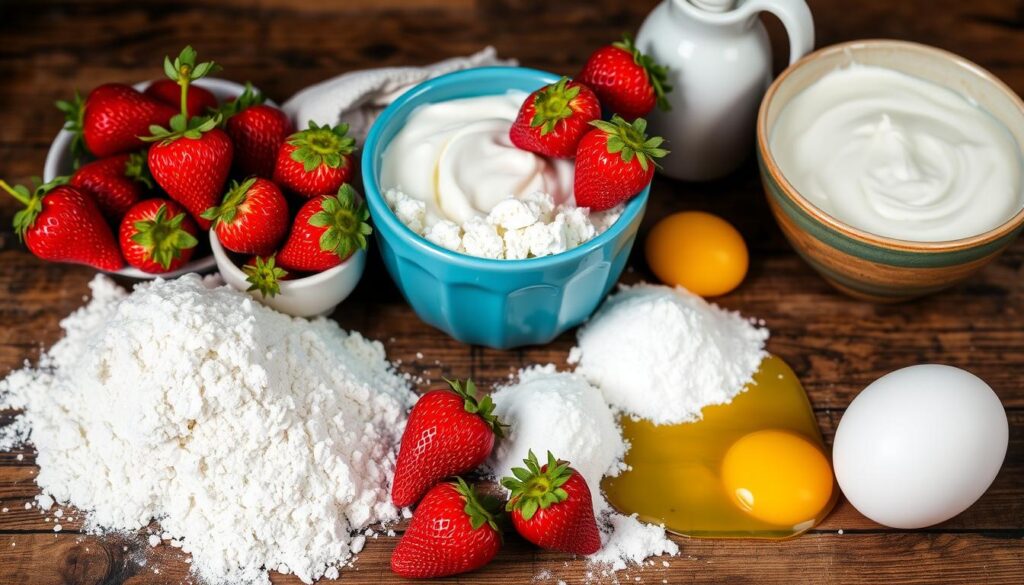 strawberry muffin ingredients