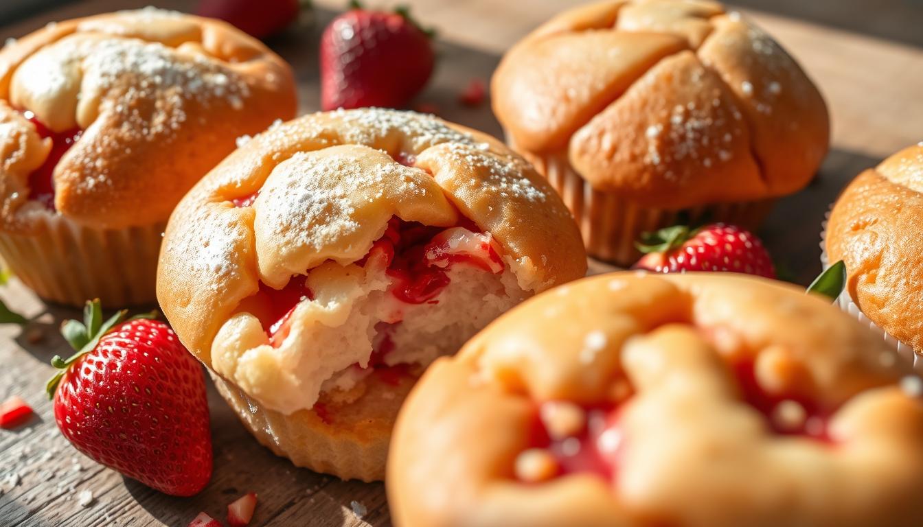 strawberry yogurt muffins