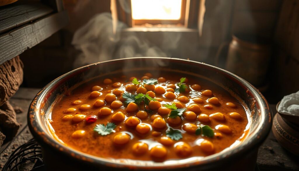 traditional Indian chickpea curry